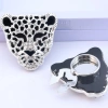 button: Leopard head rhinestone shirt cufflinks, button cover, flower collar button, diamond decorative button cover, turtle mouth, cufflinks details Picture